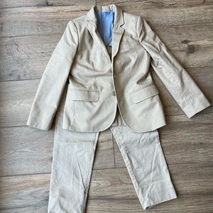 JCrew Crew Cuts Boys size 8 Khaki Thompson suit. Good condition.